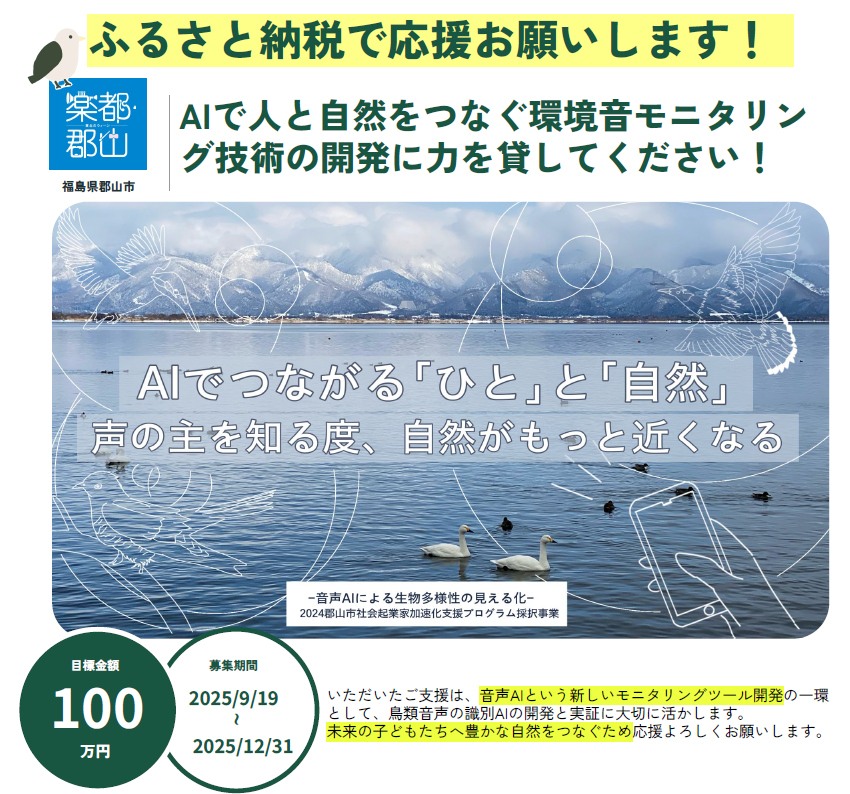 ガバメントクラウドファンディング受付開始！ 郡山市の社会起業家にご支援をお願いいたします。